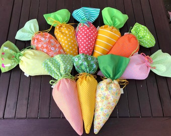 Ostern Geschenkbeutel Verpackung Säckchen Möhre Karotte Einschulung Kindergarten Kindergeburtstag Partyzubehör