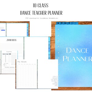 10 Class Dance Teacher Planner
