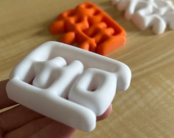 Cute Custom Chinese Character | 2 Size Options | Your Chinese Name or Phrase | Personalized DIY 3D Printed Characters | Raised & Bubbly