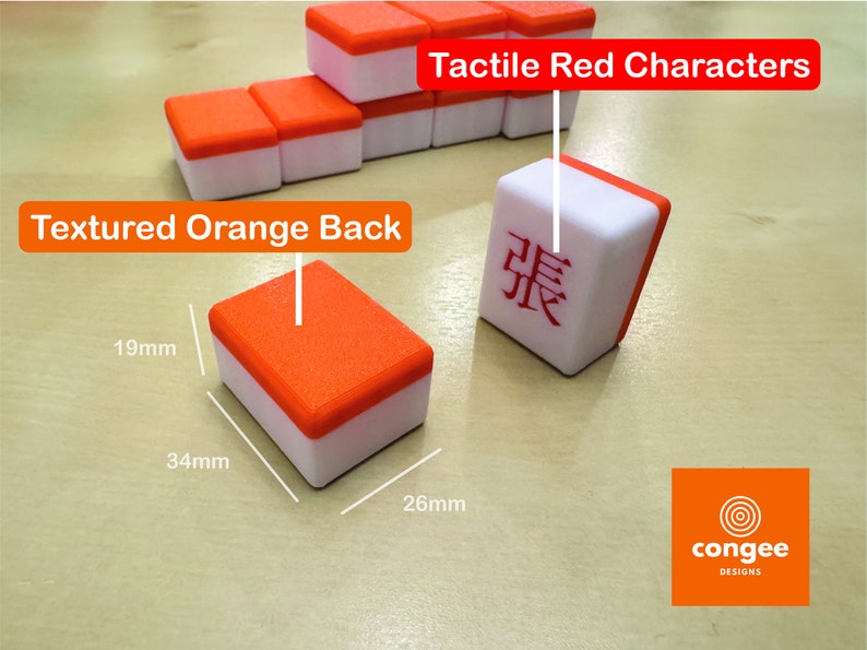 Personalized Mahjong Tiles 麻雀 Translated Custom Colored Mahjongg Pieces and Phrases 訂製麻將 image 2