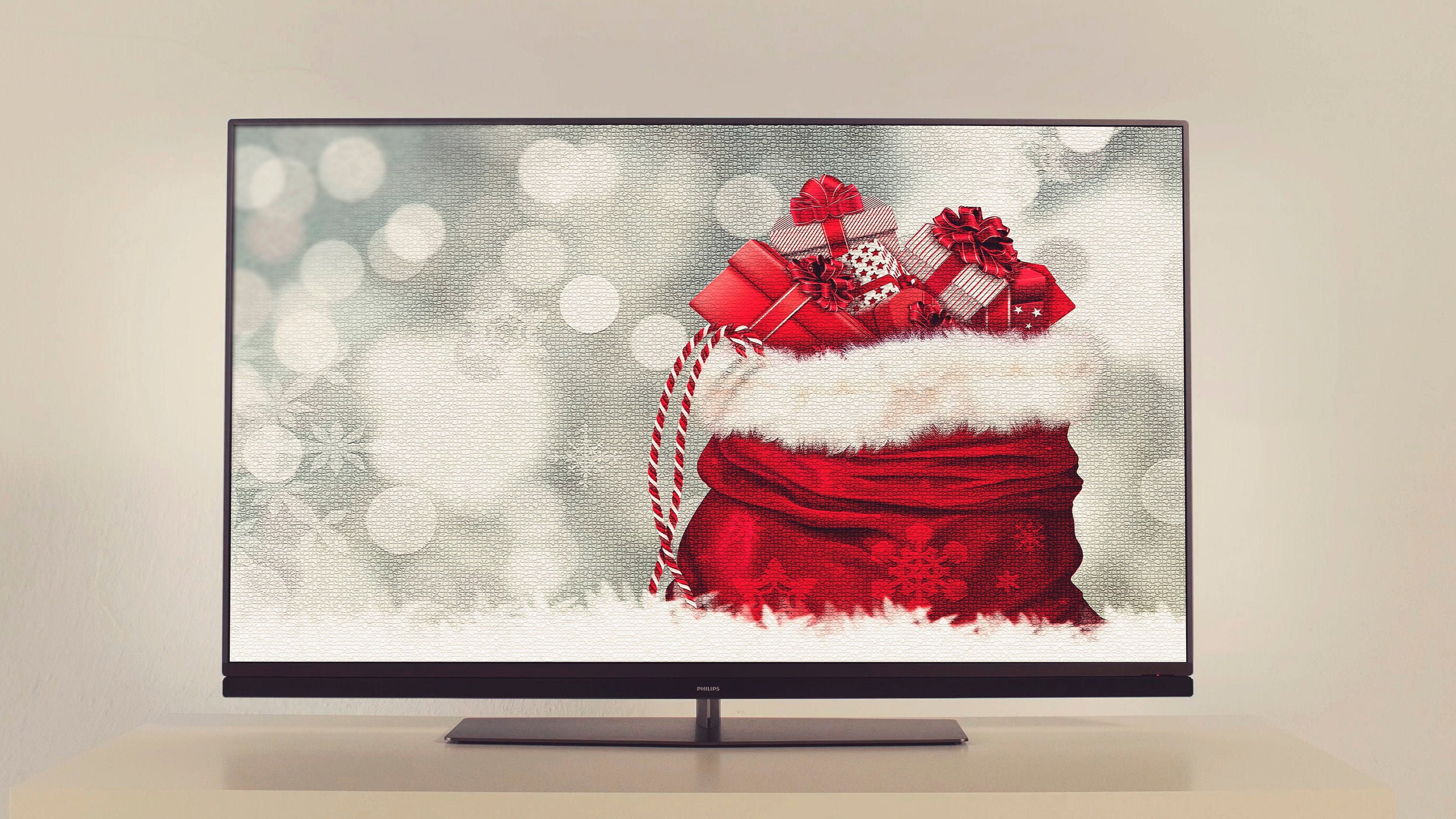 Samsung Frame TV Art Bag Of Christmas Gifts Etsy