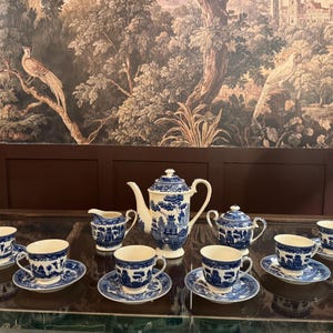 Blue willow childs tea set - Etsy 日本