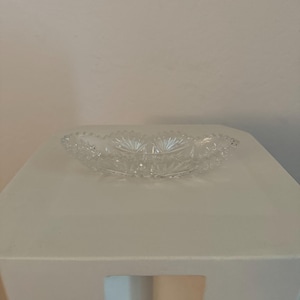 Antique American Brilliant Cut Glass Crystal Celery Dish