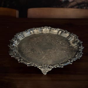 Antique Sheffield Reproduction Silver on Copper Tray