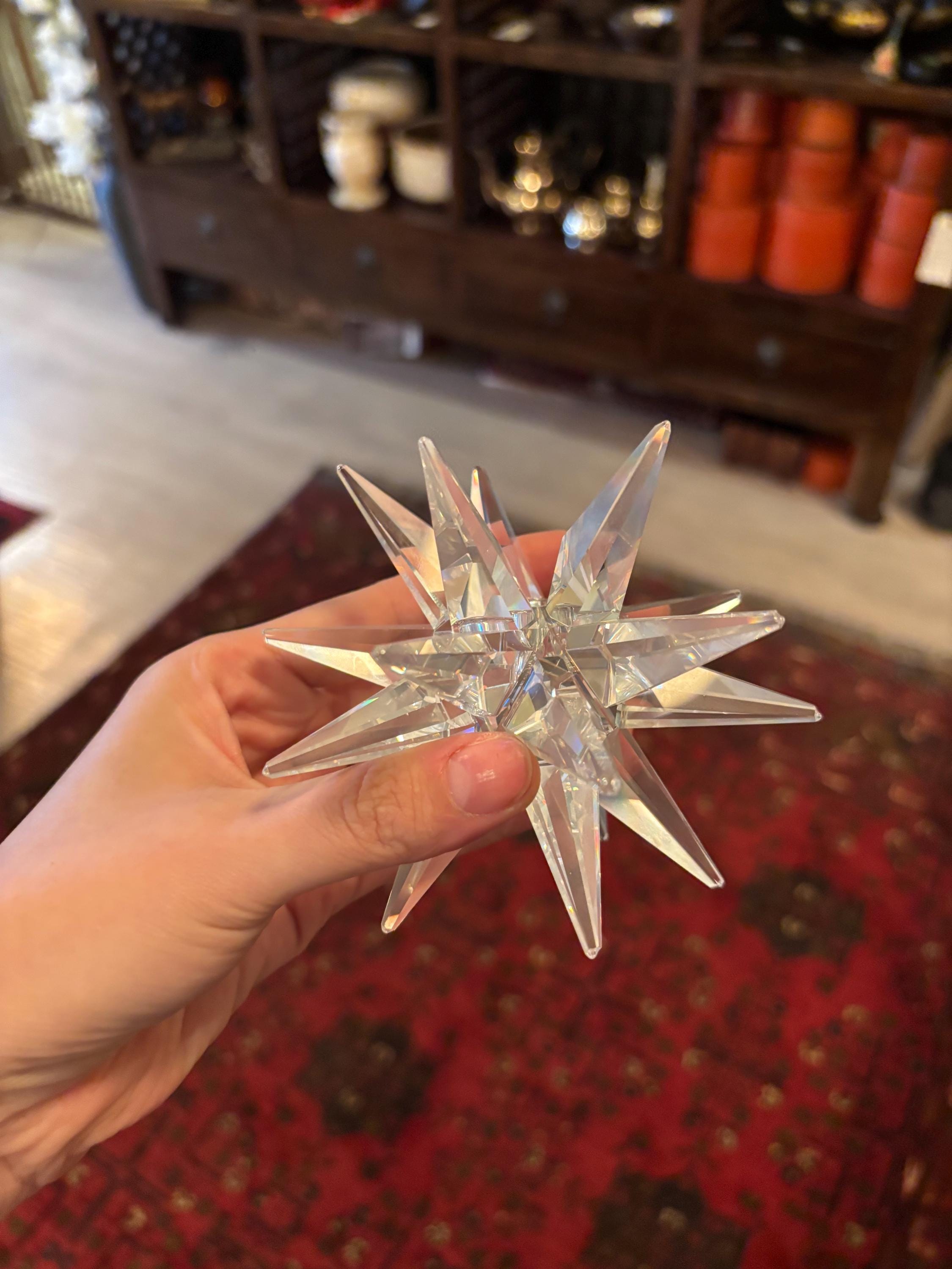 スワロフスキー置物　スターキャンドルホルダー Swarovski Crystal Star Candle Holders - Etsy