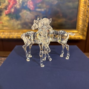 Swarovski クリスタル 馬 箱無し Baccarat バカラ いななく馬