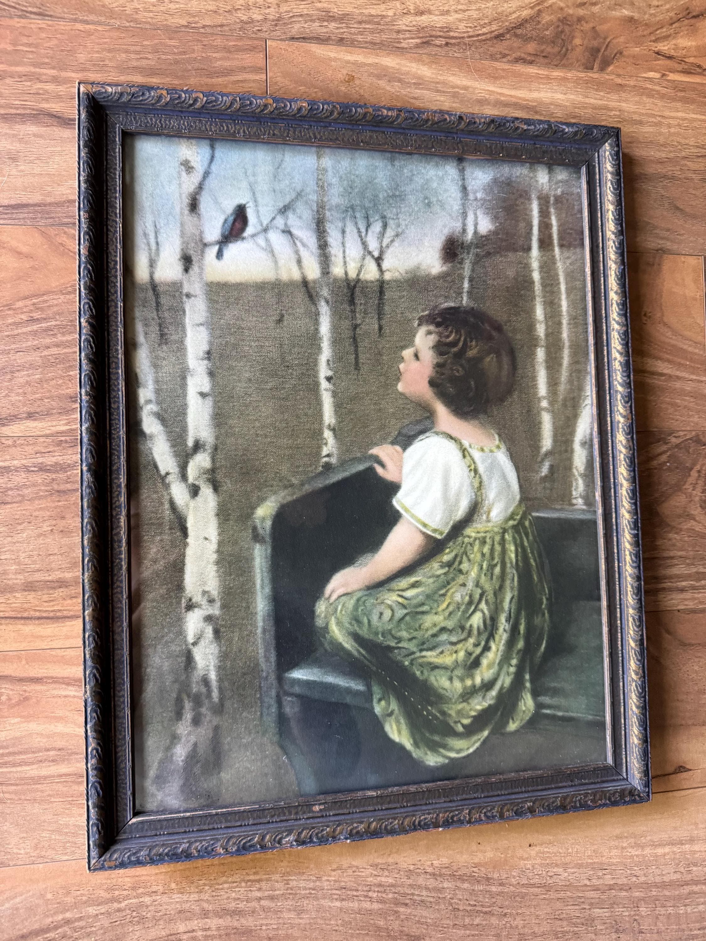 Rare 1920s Simon Glucklich “spring Song” Lithograph – Large Format