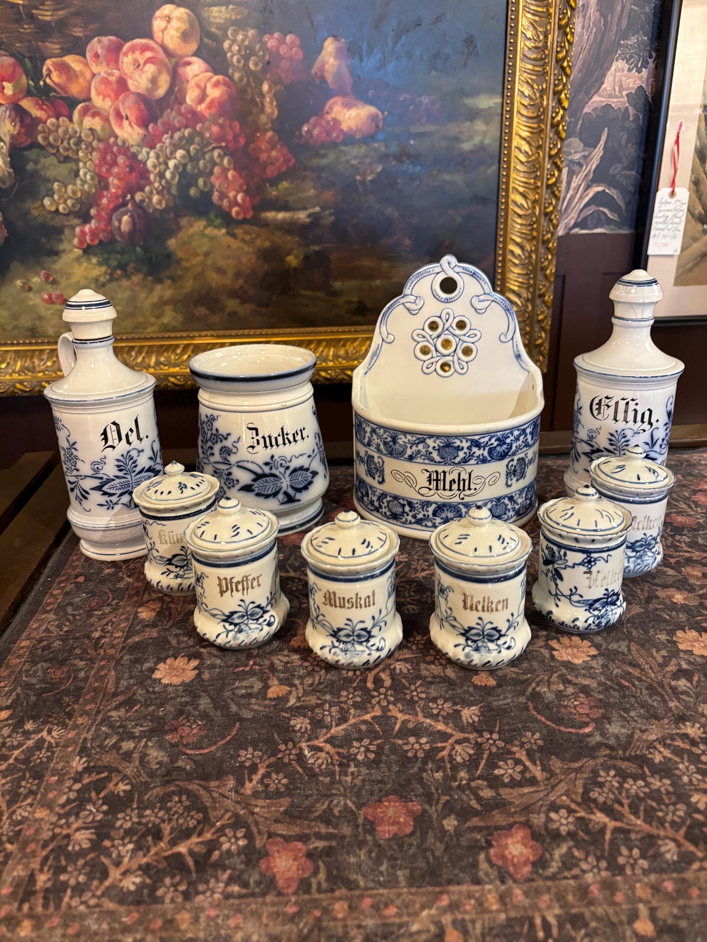 Antique Dutch Canister Set - Etsy