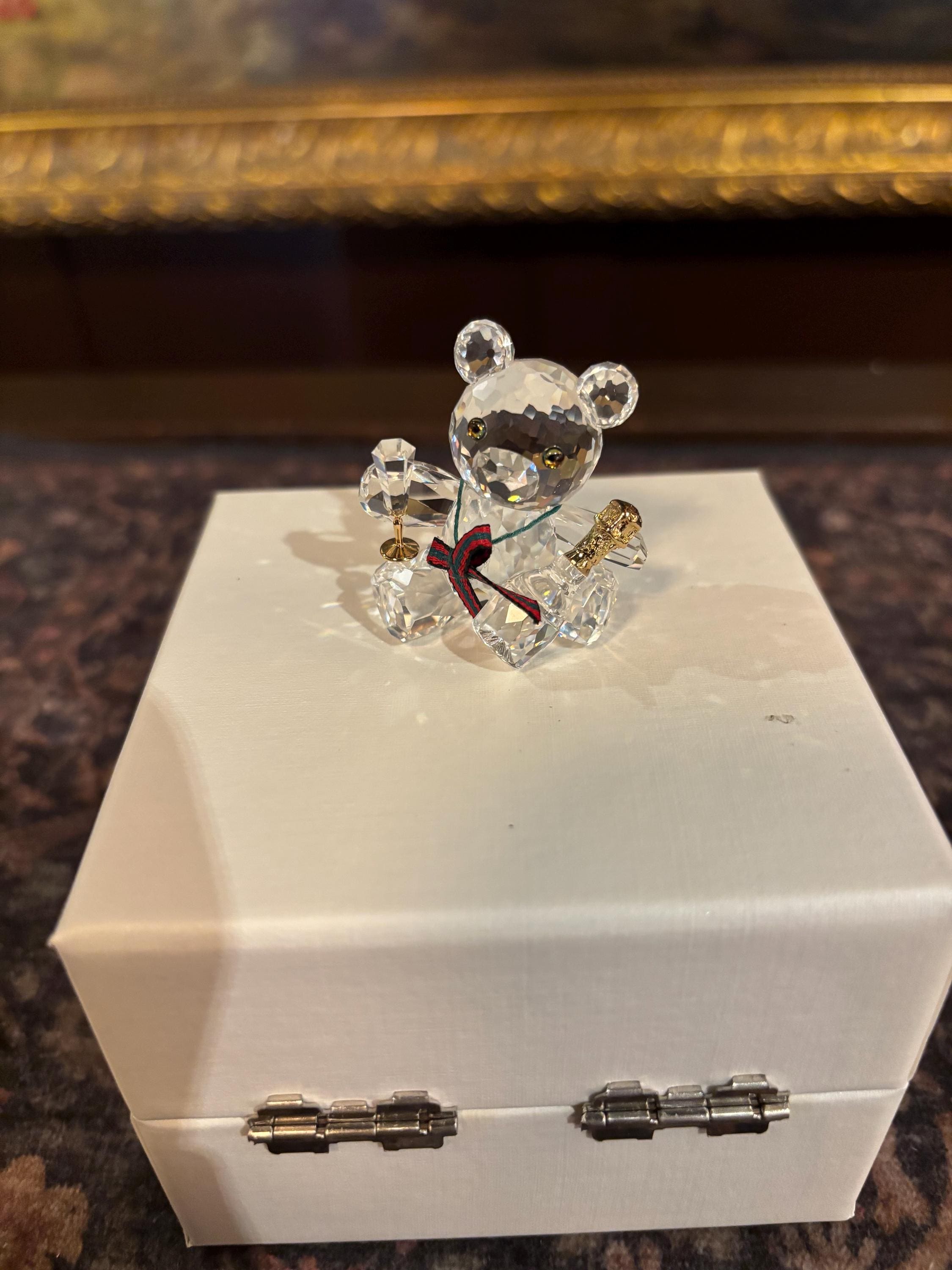 Swarovski Crystal Bear Figurine - Etsy