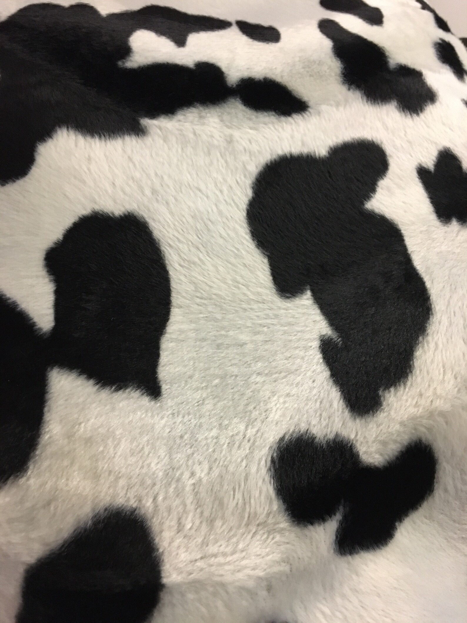 Cow Print Velboa Fabric Cow Pattern Short Pile Faux Fur Etsy UK