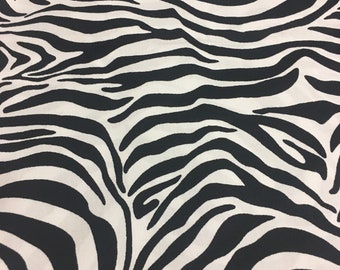 Zebra print 100% Cotton fabric, Zebra pattern craft fabric