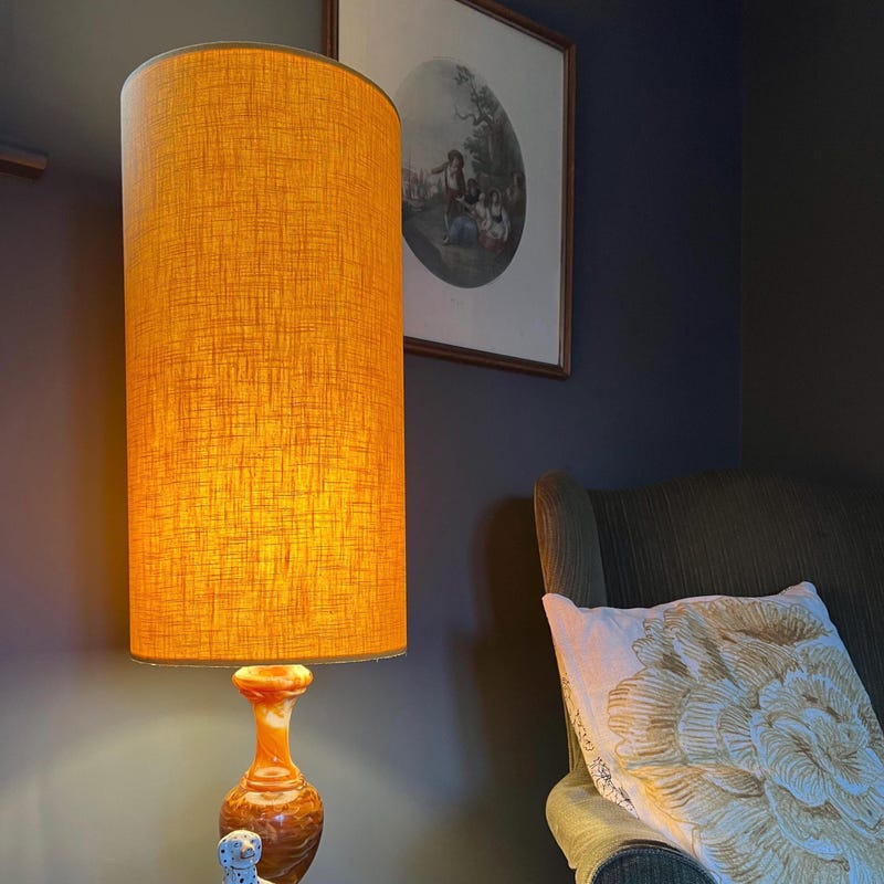 Linen Lampshade Gold - Etsy