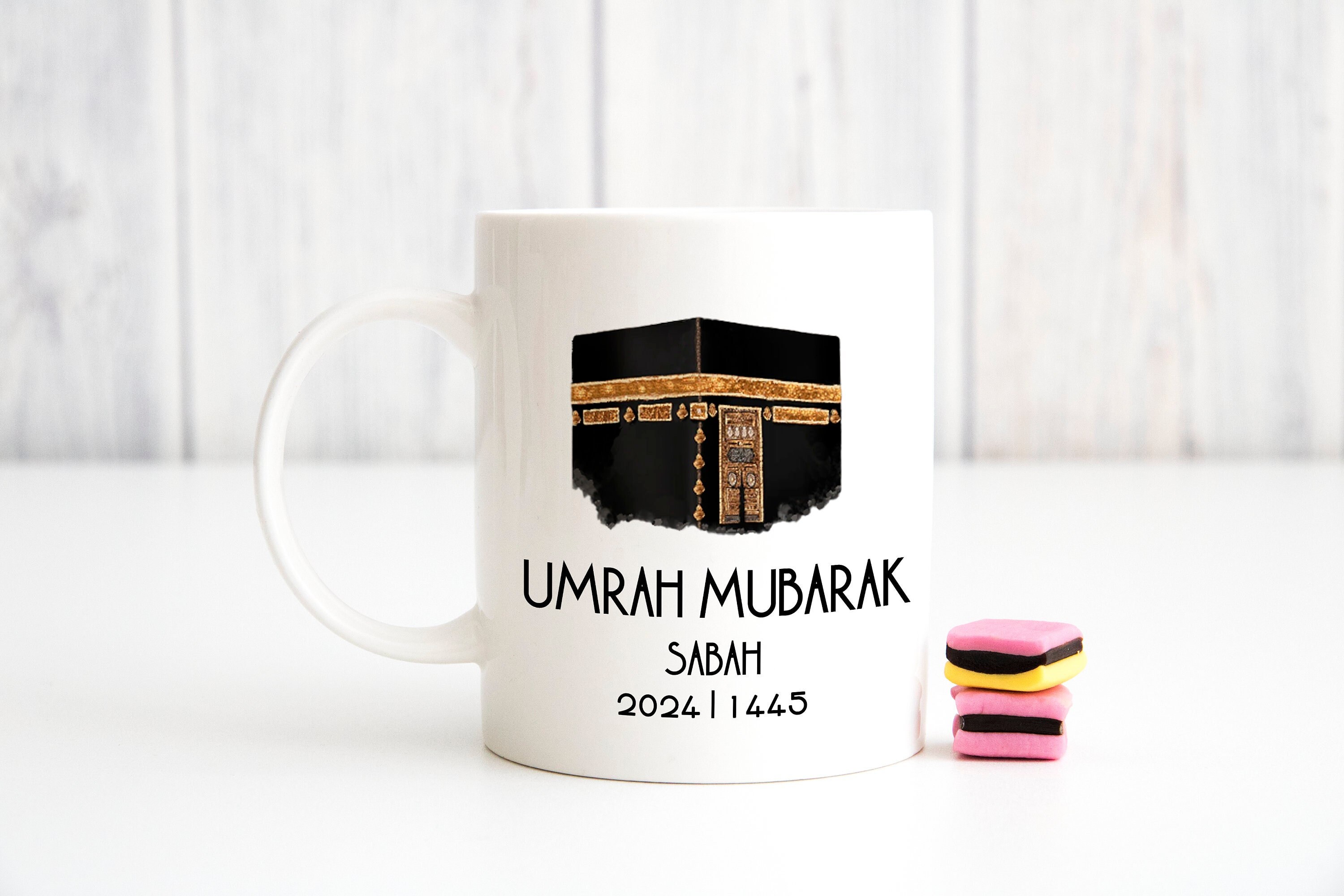 Umrah Mug Personalised Umrah Mubarak | Umrah Mubarak Mug | Islamic gifts | Umrah Gift | Umrah Mabrook | I left my Heart in Madinah / Makkah