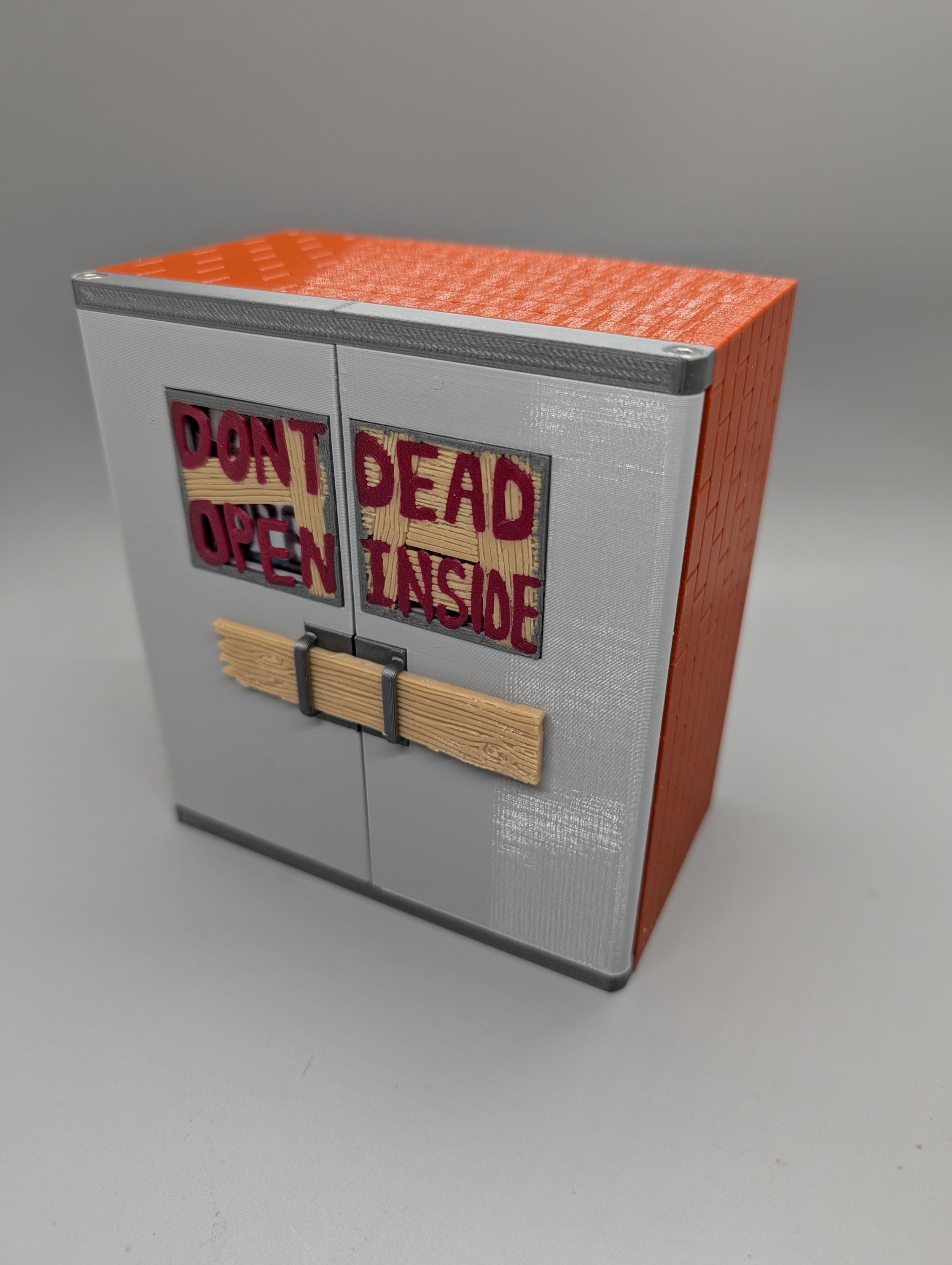 Don't Dead Open Inside Zombie Themed Deck Box for MTG Commander