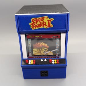 Caja de mazo con temática de máquina arcade de Street Fighter 2 para MTG Commander EDH u otro TCG