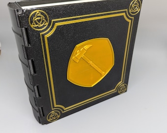 Spell book Deck box for Magic MTG Commander EDH Double sleeved 100 cards  or 2 single sleeved 70 card decks plus dice Custom Colors Symbols