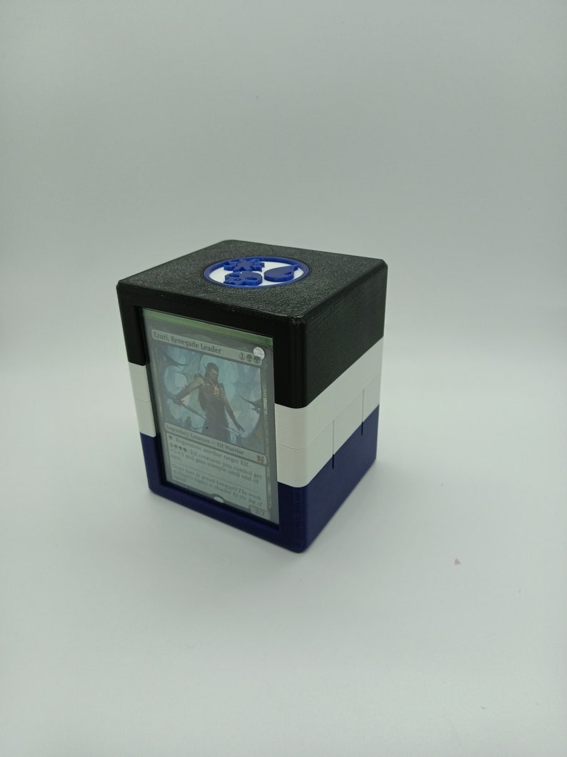 3 Color Magic the Gathering MTG Commander EDH Deck Box With Etsy