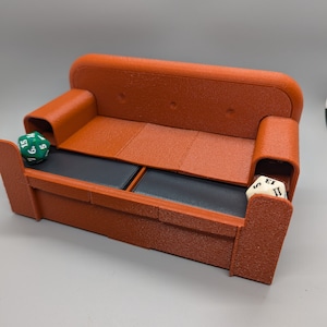 Couch Deck Box pour 100 cartes à enveloppe double ou 150 cartes à enveloppe simple plus les dés - Magic the Gathering MTG Commander EDH TCG pokemon fab