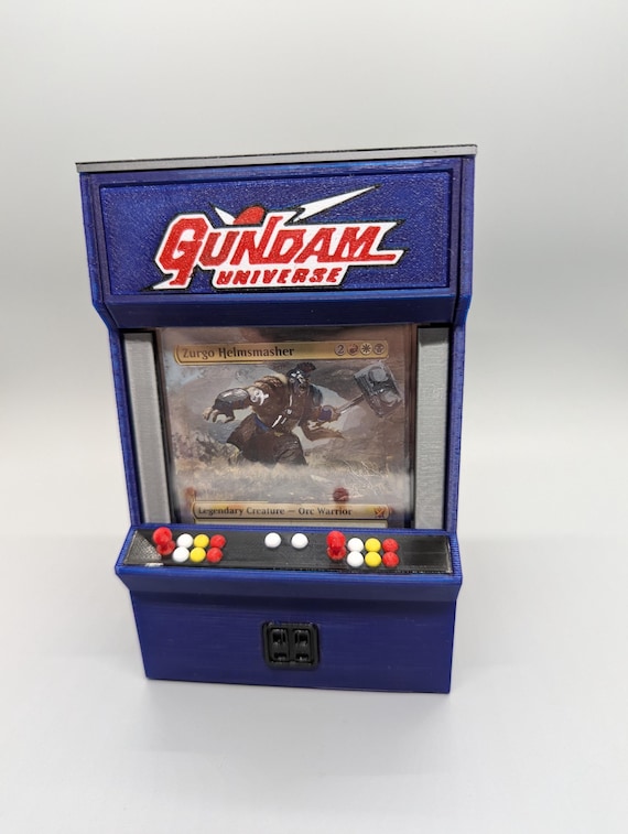 Gundam Arcade Machine Themed Deck Box for MTG Commander EDH or