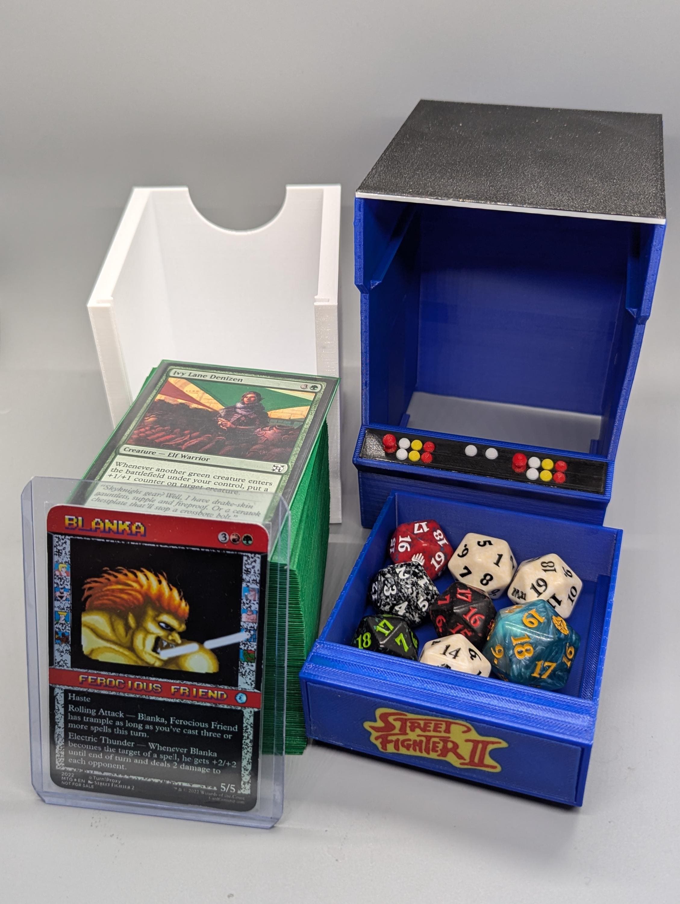 Street Fighter 2 Arcade Machine Themed Deck Box for MTG Commander