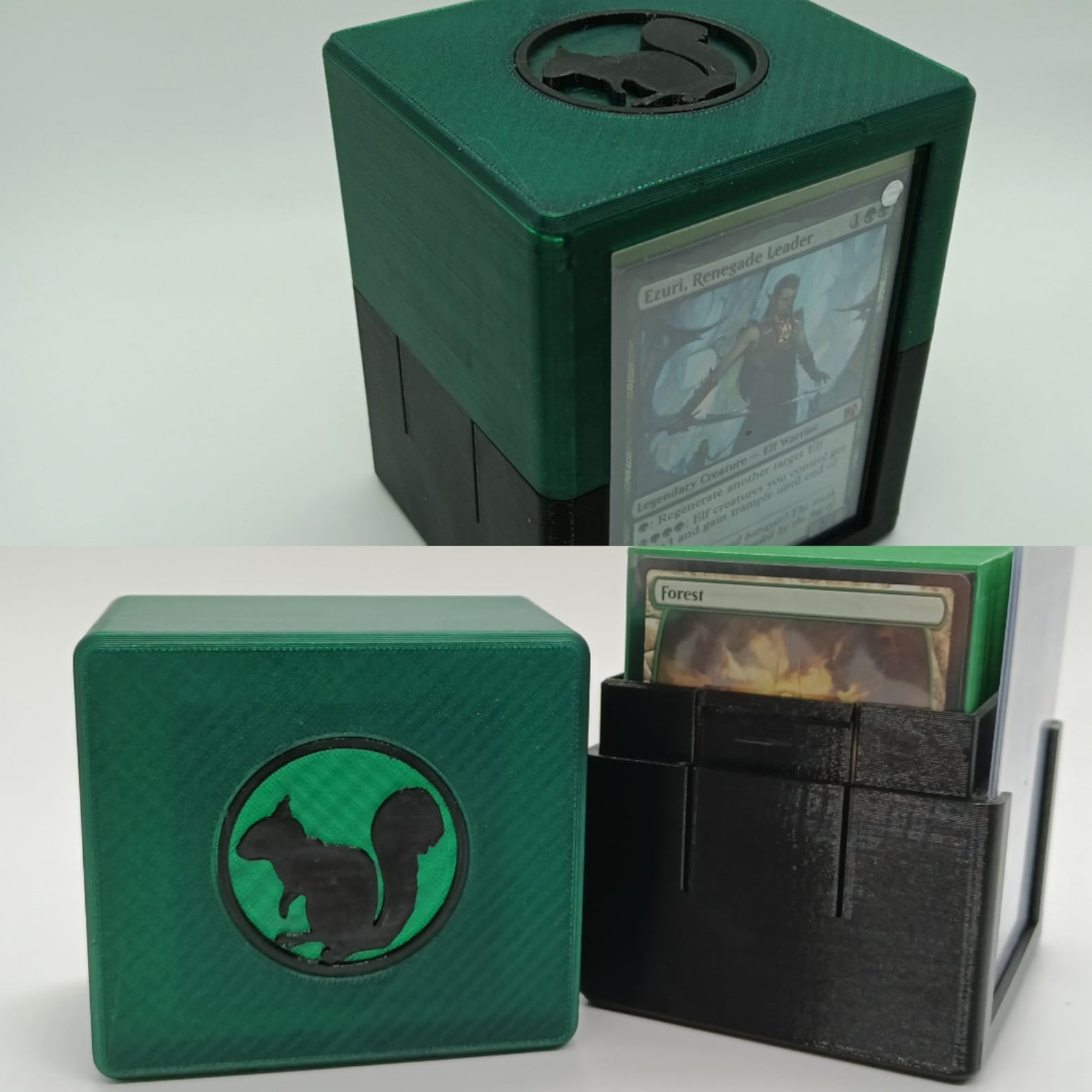 MTG Commandersized Deck Box W Toploader Slot 1 or 2 Colors Etsy