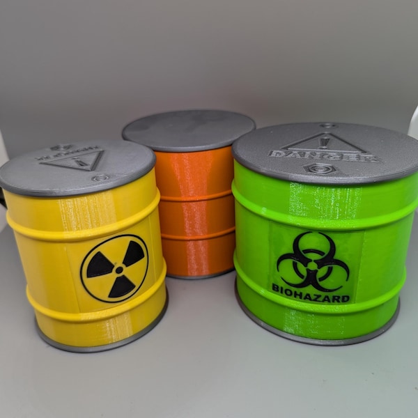 Biohazard Toxic or Radioactive Barrel deck box for your nasty MTG Commander or other TCG Decks