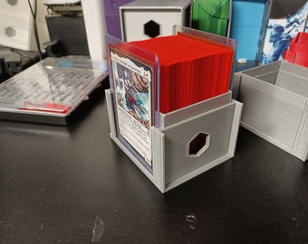 MTG EDH Commander Deck Box W/ 2 Toploader Slots (partner