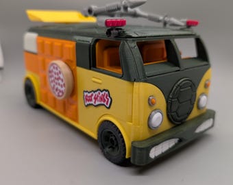 Party Wagon TMNT themed Deck Box Magic The Gathering Commander EDH or other TCG Holds  up to 100 Double Sleeved cards plus dice.