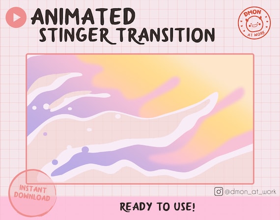 Animated Stinger Transition Liquid / Transición de escena líquida animada / Scene Transition