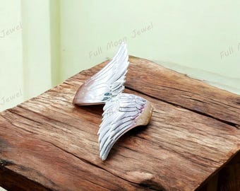 Anello con ali d'angelo da principessa / Anello con piuma d'oro / Fascia con ali dell'eternità / Anello delicato spirituale / Anello unisex / Regalo per lei o per lui