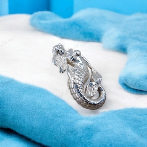 Mermaid Pendant Sterling Silver 925, Ocean Siren Necklace, Nautical Jewelry Gift, Swimming Mermaid Charm for Women, Beach Lover Pendant