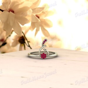 Ruby Flower Ring – 925 Sterling Silver Genuine Ruby Halo Design – July Birthstone Statement Ring – Handmade Gift for Wife or Her