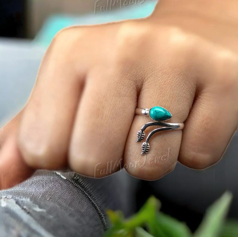 選べる 誕生石 Twisted Band リング ☆GOLD☆ Turquoise Ring - Twisted Gold Band - December Birthstone
