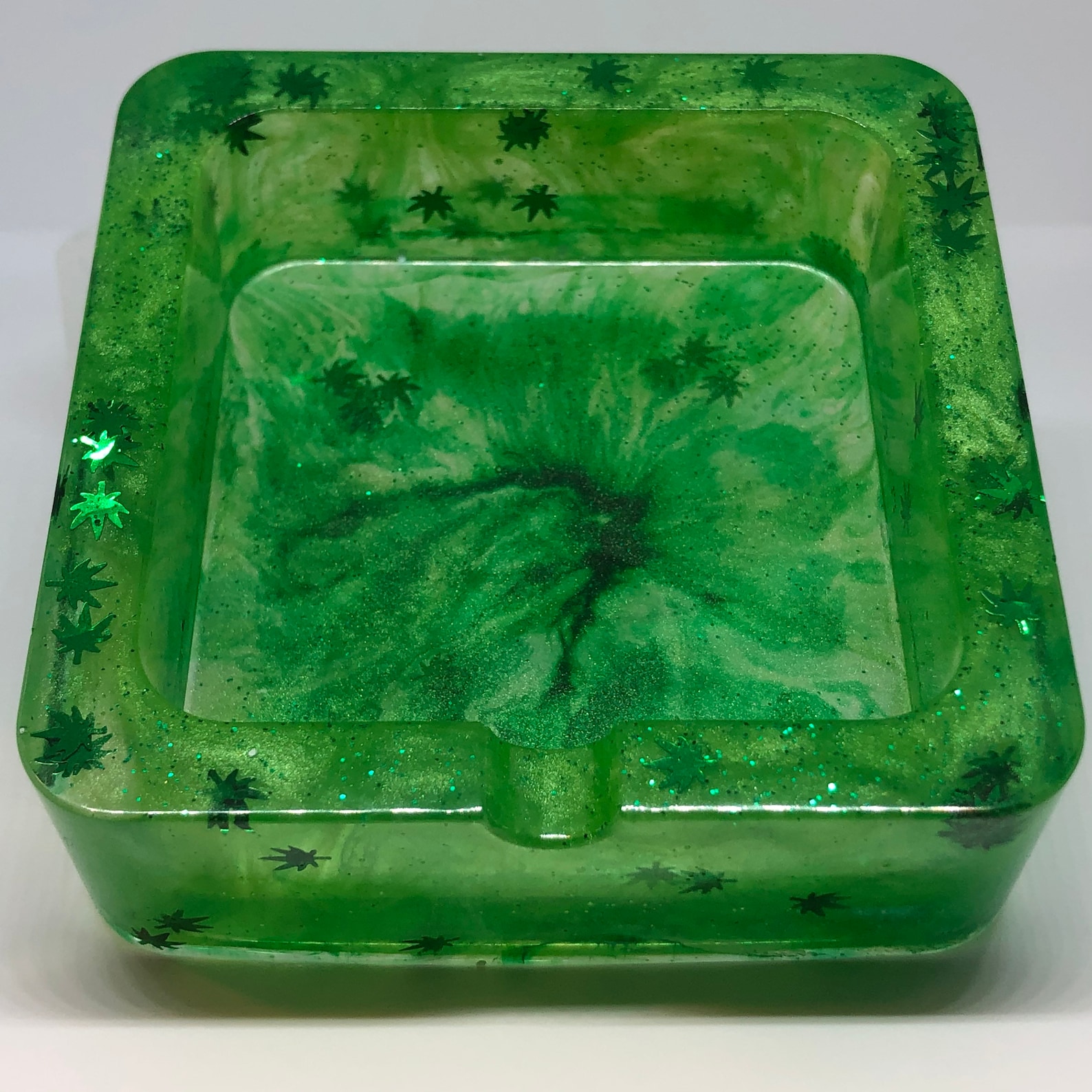 Cannabis 420 Epoxy Resin Ashtray Etsy