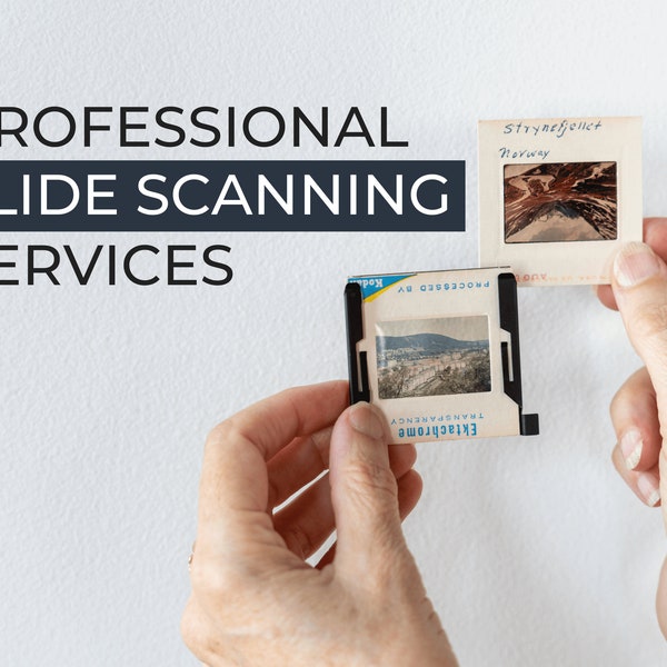 Professional Slide Scanning Services, Standard 35mm Slides Scanned to Digital files + DVD + USB Drive + Print,100 Slide Scanned to Digital