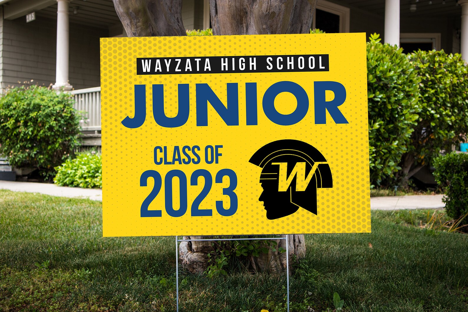 Wayzata Graduation Yard Sign Class of 2023 School Colors Etsy