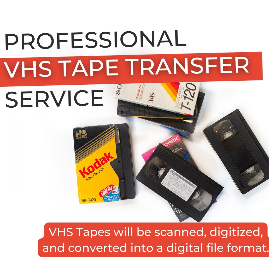 Professional Vhs Transfer Service, Vhs Tape Digitized Into Digital File