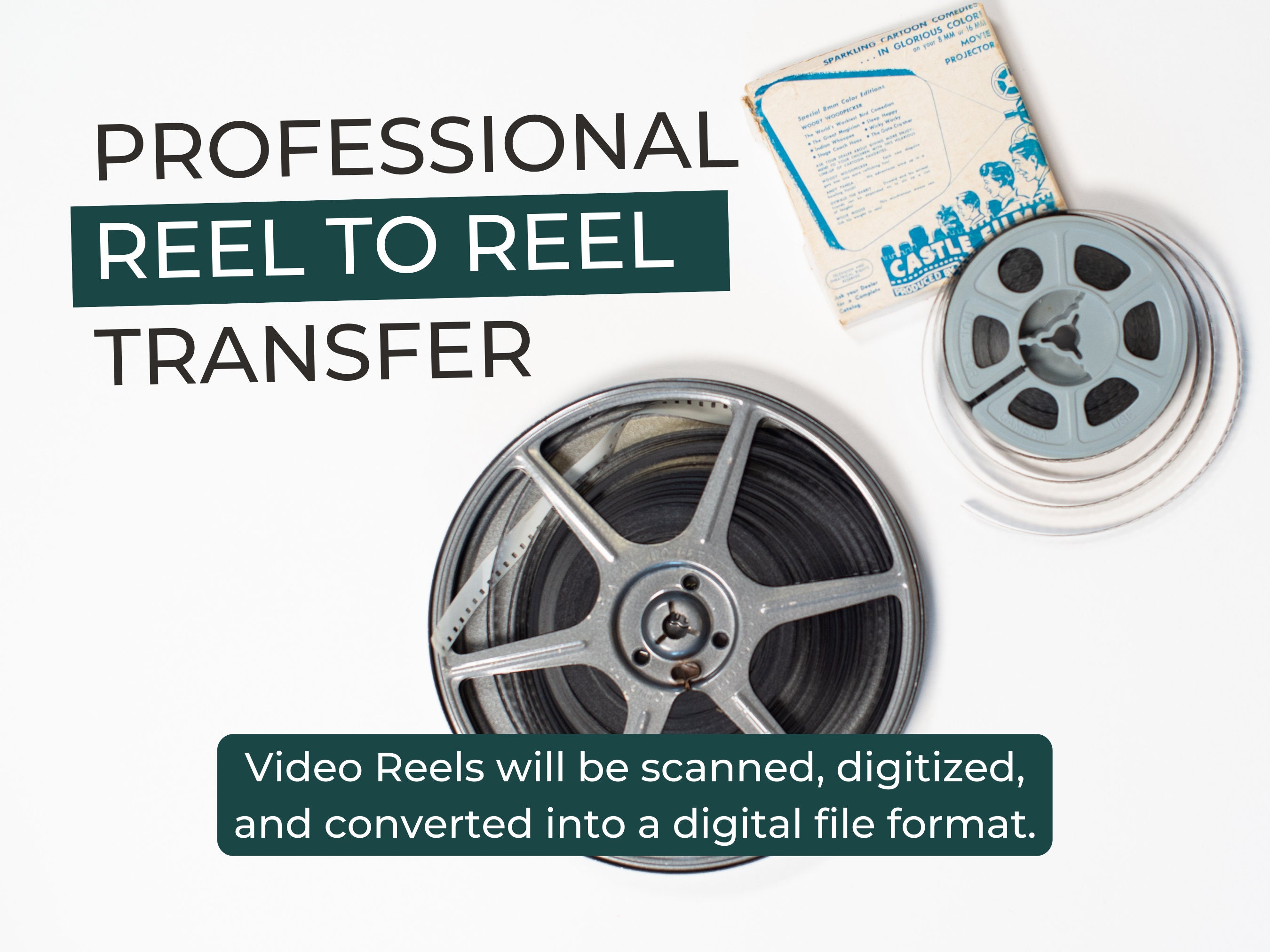 Professional Reel to Reel Transfer Service, Movie Film Digitized into  Digital File Format, Audio Reels Transfer Service, 8mm Film 16mm film