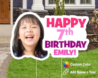 Birthday Yard Sign, Custom Birthday Sign, Happy Birthday Sign, Birthday Yard Decorations, Yard Sign, Birthday Decorations, Year, Age