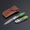 Custom Hand forged Damascus steel Pocket folding Camping tool, handmade hunting gift, Anniversary Birthday Gift, Thanksgiving Gift for Men