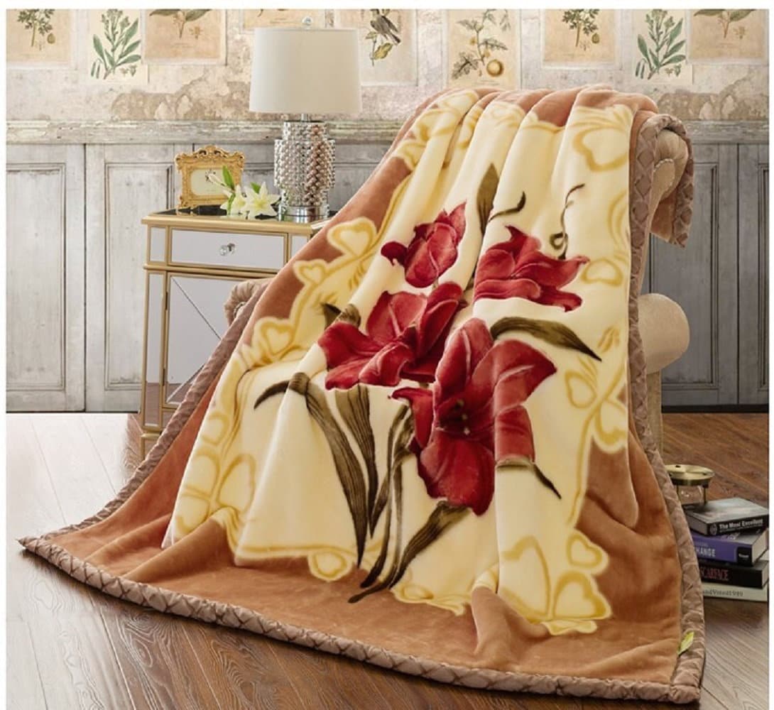 DBOZE Fleece Blanket King Size, Heavy Korean Mink Blanket 85 X 95