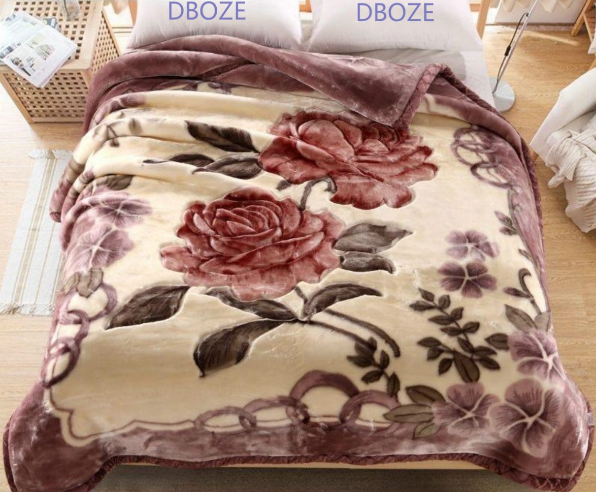 Heavy Blanket King Korean Style Fleece Blanket Plush Soft 