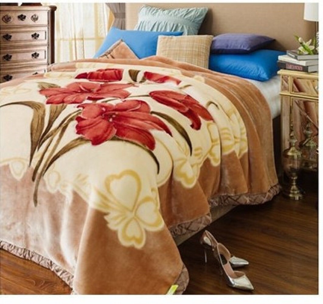 DBOZE Fleece Blanket King Size, Heavy Korean Mink Blanket 85 X 95