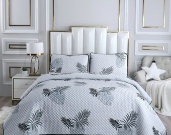 Province, Super King Householdfurnishing 3 Piece Printed Patchwork Bedspread Quilted Bed Throw Comforter with Pillow Shams Province, Super King Householdfurnishing 3 Piece Printed Patchwork Bedspread Quilted Bed Throw Comforter with Pillow Shams