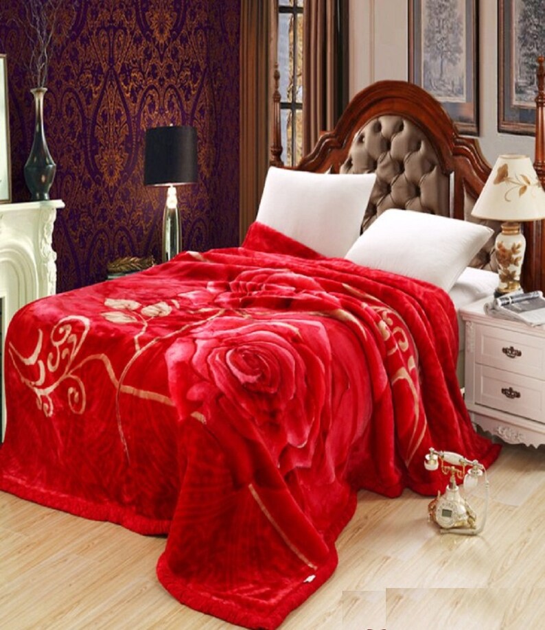 Fleece Blanket King Size, Heavy Korean Mink Blanket 85 X 95 Inches 12 Lbs, 2ply Etsy