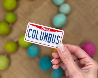 Columbus, OH License Plate Sticker