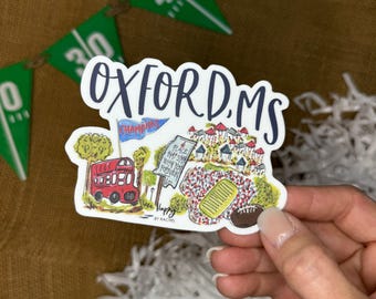 Oxford, MS Game Day Sticker