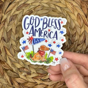 God Bless America Sticker