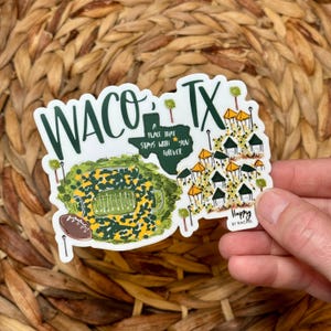 Waco, TX Game Day Sticker