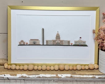 Charming Washington, D.C. Cityscape Pattern DOWNLOAD 250th Birthday Celebration